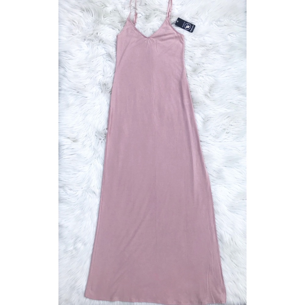 NWT Wildfox Blush Pink Maxi Dress